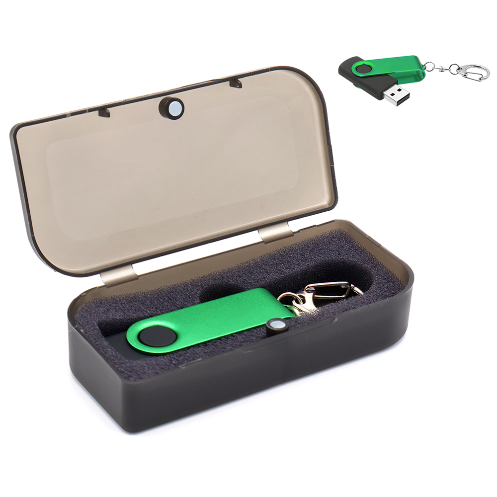 Флешка Twist Color 16 Гб в футляре, зеленая арт. 3024.04.02 Флешка Twist Color 16 Гб в футляре, зеленая арт. 3024.04.02