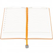 Ежедневник A5 недатированный Farfalla в мягком переплёте, оранжевый