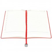 Ежедневник A5 недатированный Farfalla в мягком переплёте, красный