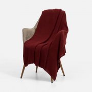 Плед Longview, темно-красный (винный)