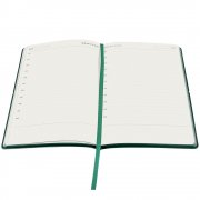 Ежедневник A5 недатированный Massimo в мягком переплёте, темно-зеленый