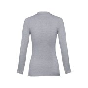 Рубашка-поло женская BERN WOMEN 210 с длинным рукавом Серый меланж
