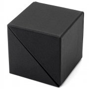 Настольный органайзер с бумажными стикерами Nivora, черный