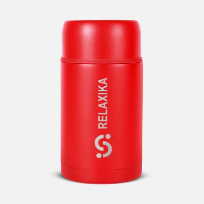 Термос для еды Relaxika 1000, красный арт. 15476.50