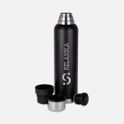 Термос Relaxika 1600 со стикерпаком, черный