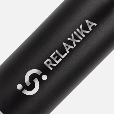 Термос Relaxika 1600 со стикерпаком, черный арт. 18449.30