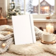 Ежедневник A5 недатированный Dante в мягком переплёте софт-тач, белый арт. 51025.01