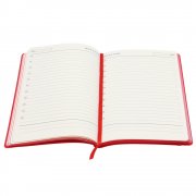Ежедневник A5 недатированный Dante в мягком переплёте софт-тач, красный