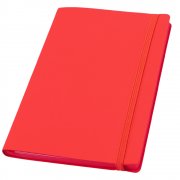 Ежедневник A5 недатированный Dante в мягком переплёте софт-тач, красный