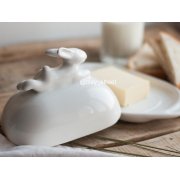 Маслёнка с кроликом, 380 мл, Белый арт. E027E026