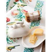 Маслёнка с кроликом, 380 мл, Белый арт. E027E026