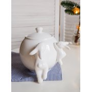 Сахарница с кроликами (NEW), 1000 мл, Белый арт. D207E015