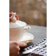 Бульонница "Кролик - Везунчик" с тарелкой, 425 мл, Белый арт. E039E041D149