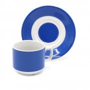 Чайная пара фарфоровая 220см³ "экспресс" "Sunrise" (7С1665Ф34), синий, в коробке арт. 6130.03-K