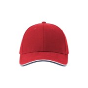 Бейсболка PILOT PIPING SANDWICH-S Красный
