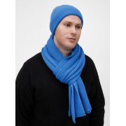 Шарф Nobilis Mono, ярко-синий