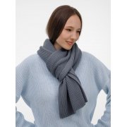 Шарф Nobilis Mono, серый (стальной)