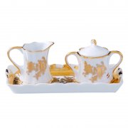 Набор "Мелисса" (молочник и сахарница на блюдце), 17 * 8,5 *7 см 167379 арт. 167379