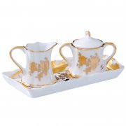 Набор "Мелисса" (молочник и сахарница на блюдце), 17 * 8,5 *7 см 167379 арт. 167379