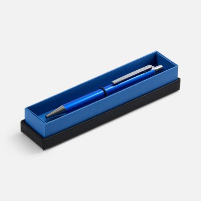 Ручка шариковая Arvent Glossy в футляре, синяя арт. 20506.40