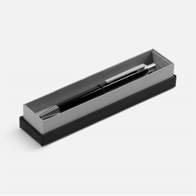 Ручка шариковая Arvent Glossy в футляре, черная арт. 20506.30