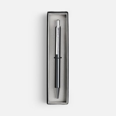 Ручка шариковая Arvent Glossy в футляре, черная арт. 20506.30