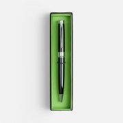 Ручка шариковая Broad Ring в футляре, глянцевая, черная арт. 20508.30