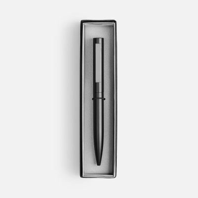 Ручка шариковая Inkolor в футляре, черная с серым арт. 20509.10 Ручка шариковая Inkolor в футляре, черная с серым арт. 20509.10