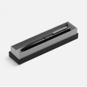 Ручка шариковая Inkolor в футляре, черная с серым арт. 20509.10