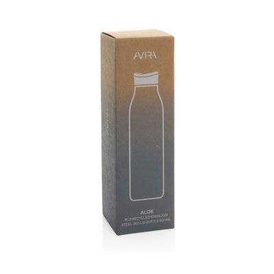Термобутылка Avira Alok из переработанной стали RCS, 600 мл арт. P438.0903