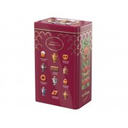 Черный чай и имбирное печенье в подарочной упаковке