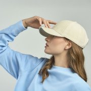 Бейсболка CORDY-S, 6 клиньев Бежевый