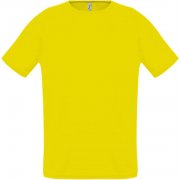 Футболка унисекс SPORTY 140, лимонно-желтая арт. 11939302