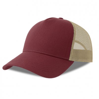 Бейсболка RAPPER COTTON-S, 5 клиньев, пластиковая застёжка Бордовый арт. 254179-S.1328