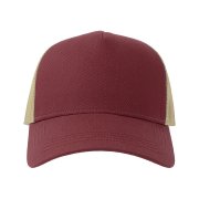 Бейсболка RAPPER COTTON-S, 5 клиньев, пластиковая застёжка Бордовый