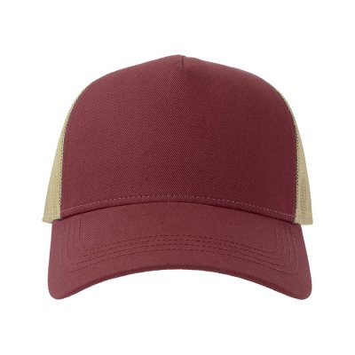 Бейсболка RAPPER COTTON-S, 5 клиньев, пластиковая застёжка Бордовый арт. 254179-S.1328