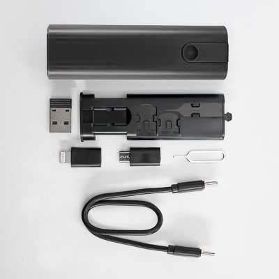 Комплект аксессуаров SMARTKIT для мобильного телефона, пластик, черный Черный арт. 39200/35