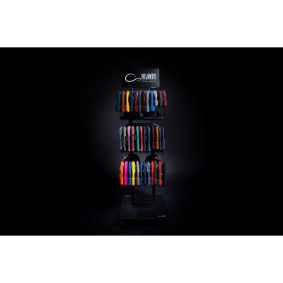 Стойка напольная с образцами_ATLANTIS BLACK RETAIL DOUBLE SIDE DISPLAY
 черный арт. ATL_KIT_ESP016_C