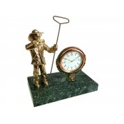 Настольный прибор &quot;Металлург&quot;, золотистый/зеленый