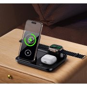 Беспроводная (15W) зарядная станция "Lift" с сенсорным подъёмным механизмом черный