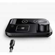 Беспроводная (15W) зарядная станция "Lift" с сенсорным подъёмным механизмом черный