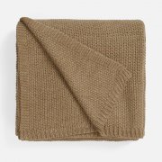 Плед Longview, коричнево-бежевый меланж