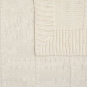 Плед Quadrisma, белый (молочный)