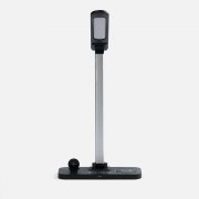 Настольная лампа с беспроводной зарядкой Power Light, черная