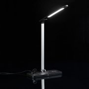 Настольная лампа с беспроводной зарядкой Power Light, черная
