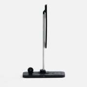 Настольная лампа с беспроводной зарядкой Power Light, черная