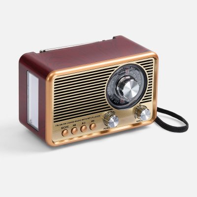Bluetooth-колонка с радио Listenberg, коричневая арт. 17588.59