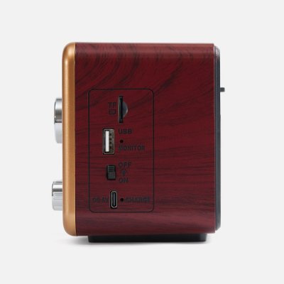 Bluetooth-колонка с радио Listenberg, коричневая арт. 17588.59