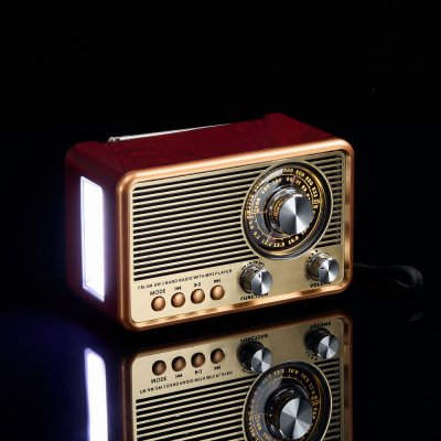 Bluetooth-колонка с радио Listenberg, коричневая арт. 17588.59