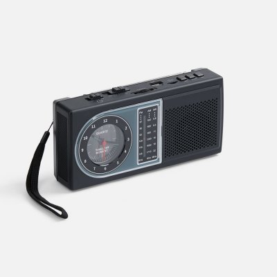 Bluetooth-колонка с радио Comradio, черная арт. 17589.30